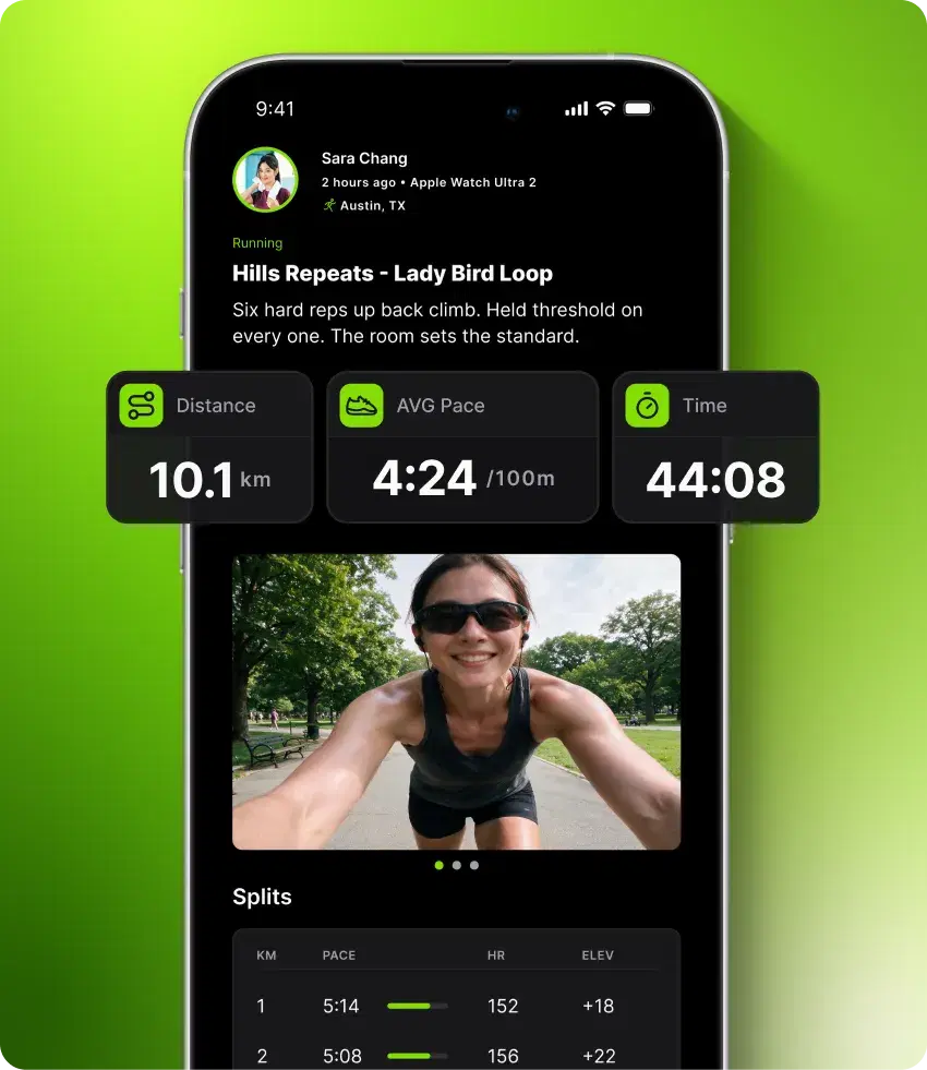 Running session shared in the room